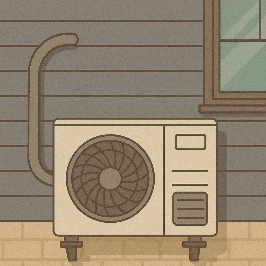 Air Source Heat Pump illustration